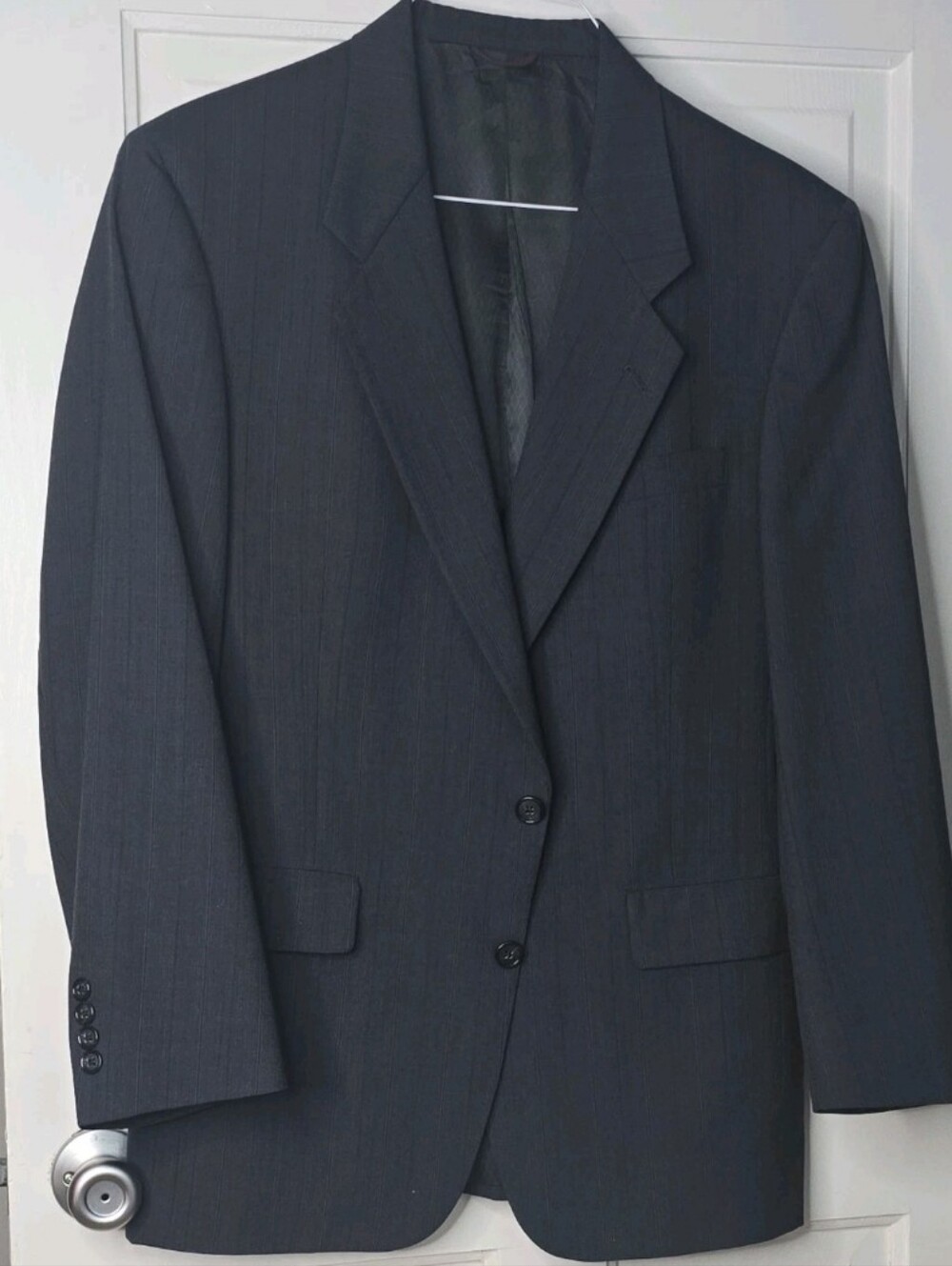 Hart Schaffner Marx Dark Navy Two-Button Sport Coat